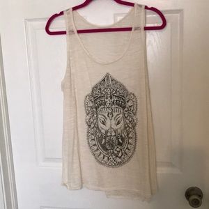 Sheer Cream Tank
